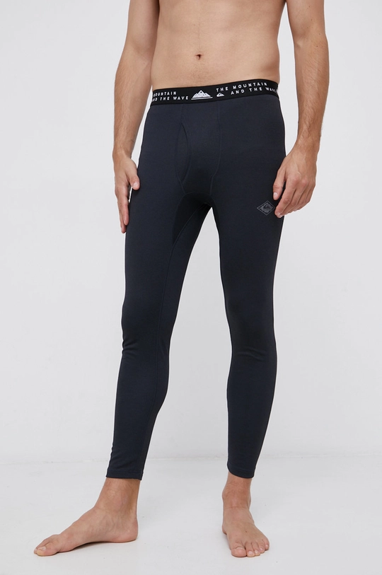 czarny Quiksilver legginsy funkcyjne Męski