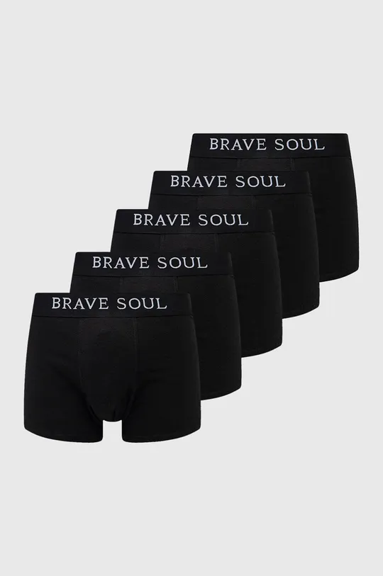 crna Bokserice Brave Soul (5-pack) Muški