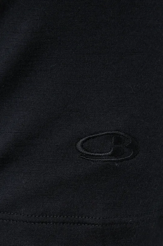 μαύρο Μάλλινο μπλουζάκι Icebreaker