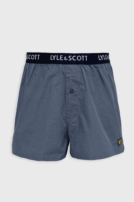 Βαμβακερό μποξεράκι Lyle & Scott (2-pack) μπλε