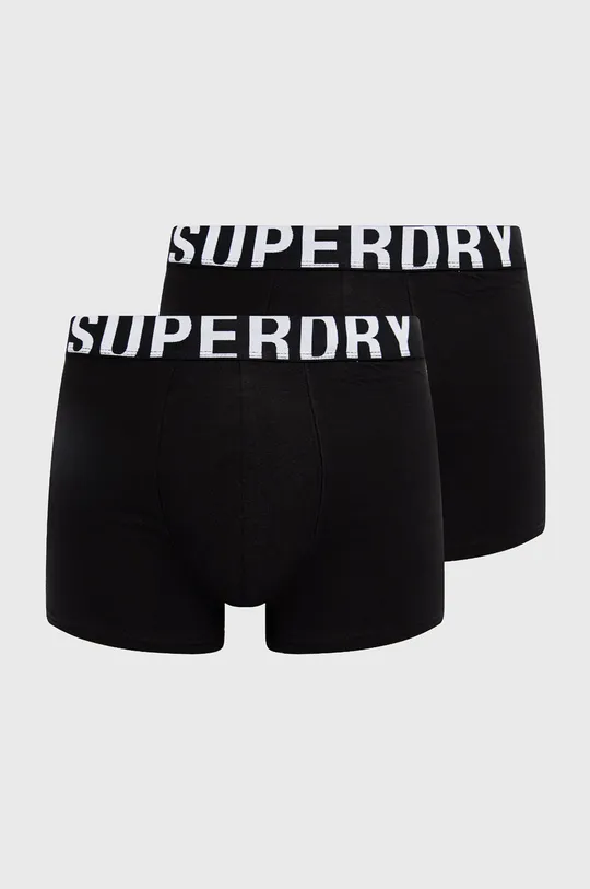 crna Bokserice Superdry (2-pack) Muški