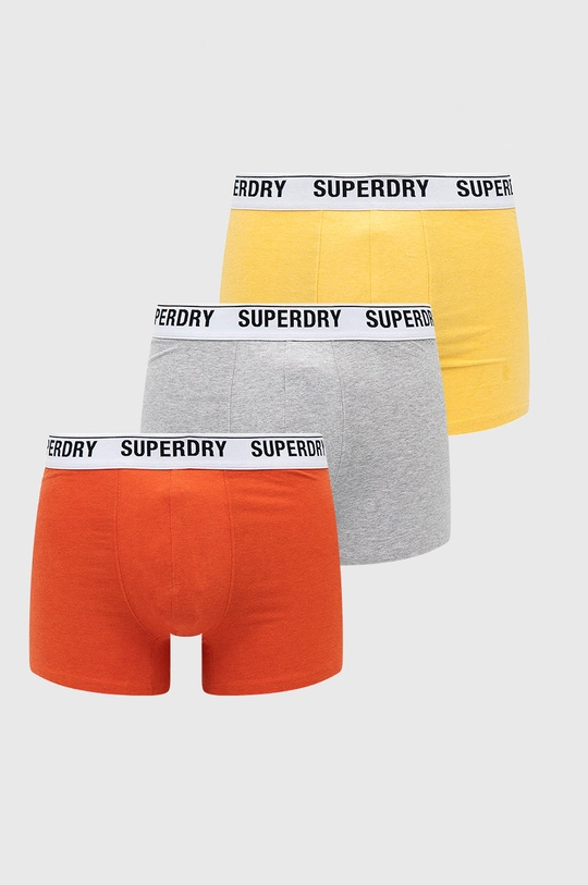 oranžová Boxerky Superdry (3-pack) Pánsky