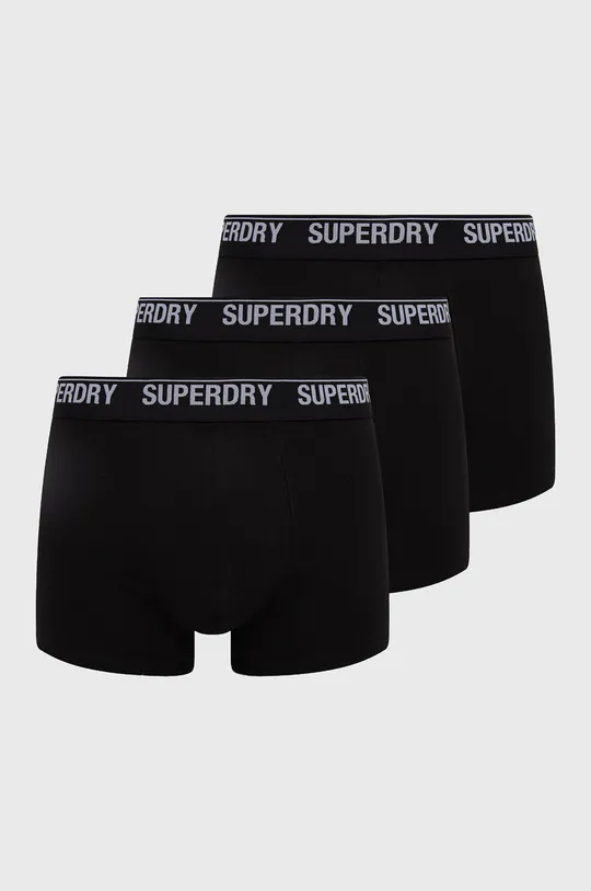 čierna Boxerky Superdry (3-pack) Pánsky