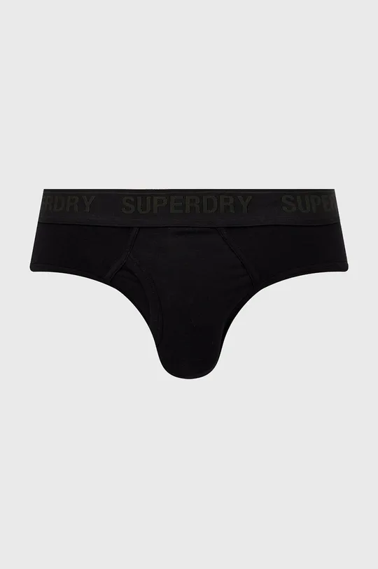 Superdry alsónadrág (3-pack) fekete