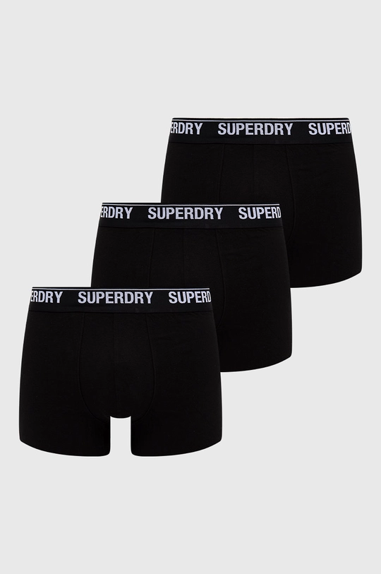 czarny Superdry bokserki (3-pack) Męski