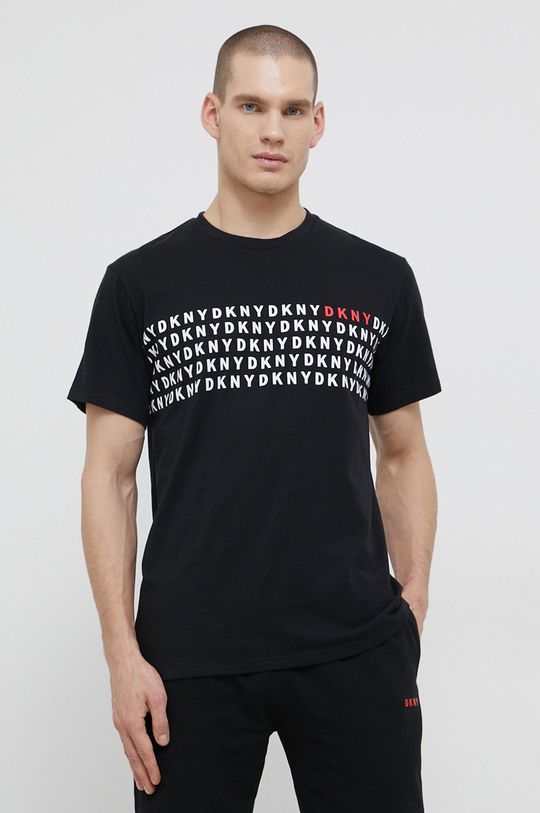 czarny Dkny T-shirt piżamowy Męski