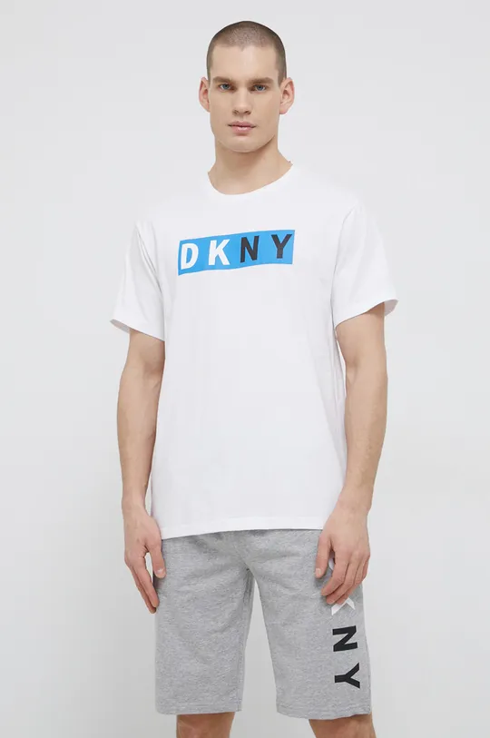 λευκό Μπλουζάκι πιτζάμας DKNY Ανδρικά