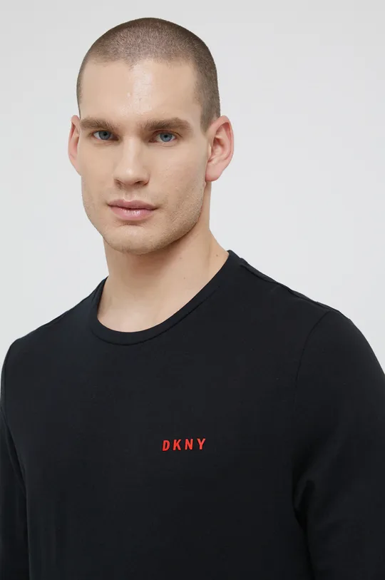 Μπλούζα πιτζάμας DKNY μαύρο