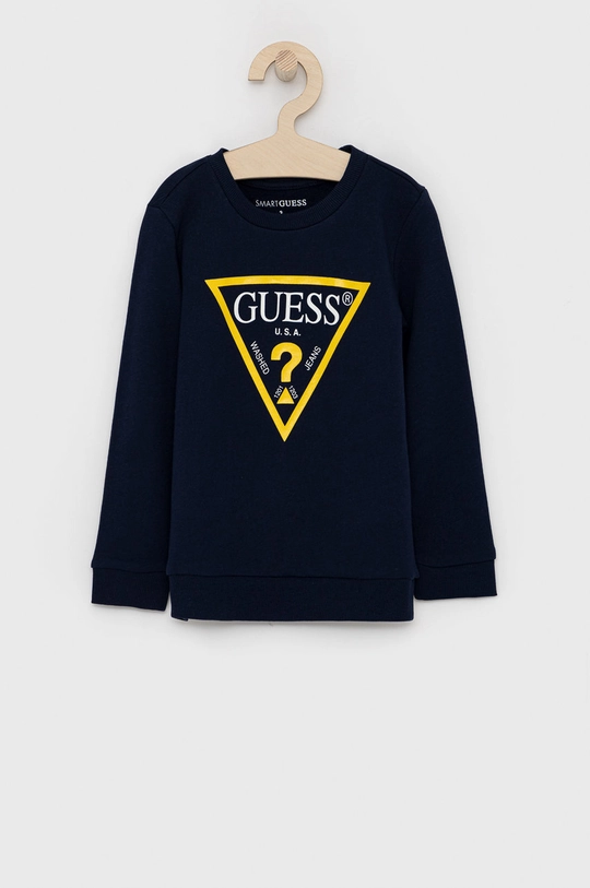 granatowy Guess Bluza dziecięca Chłopięcy