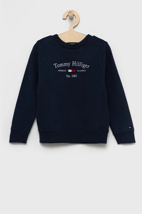 σκούρο μπλε Παιδική βαμβακερή μπλούζα Tommy Hilfiger Για αγόρια