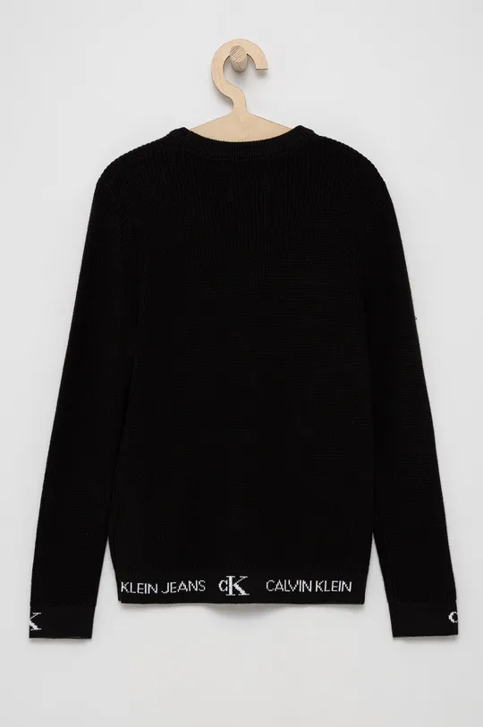 Calvin Klein Jeans Sweter dziecięcy IB0IB00725.4890 czarny