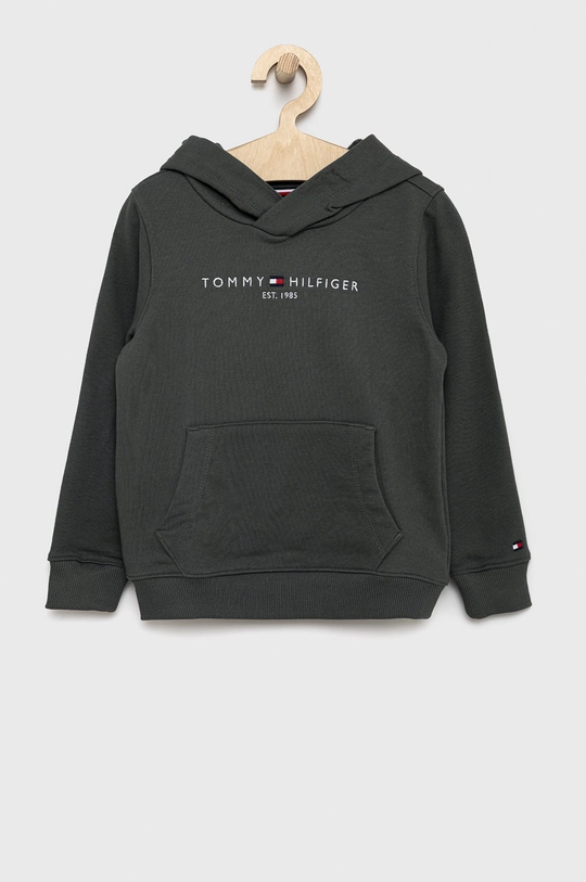 sivá Detská bavlnená mikina Tommy Hilfiger Chlapčenský