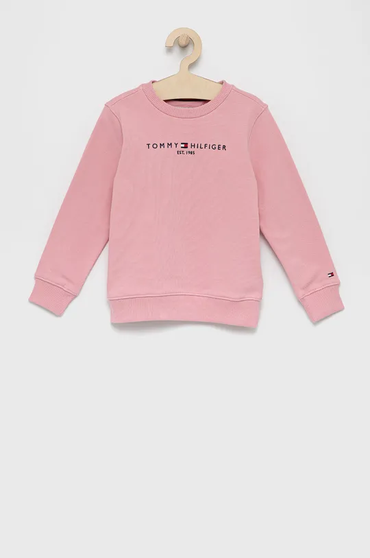 ροζ Παιδική βαμβακερή μπλούζα Tommy Hilfiger Για αγόρια
