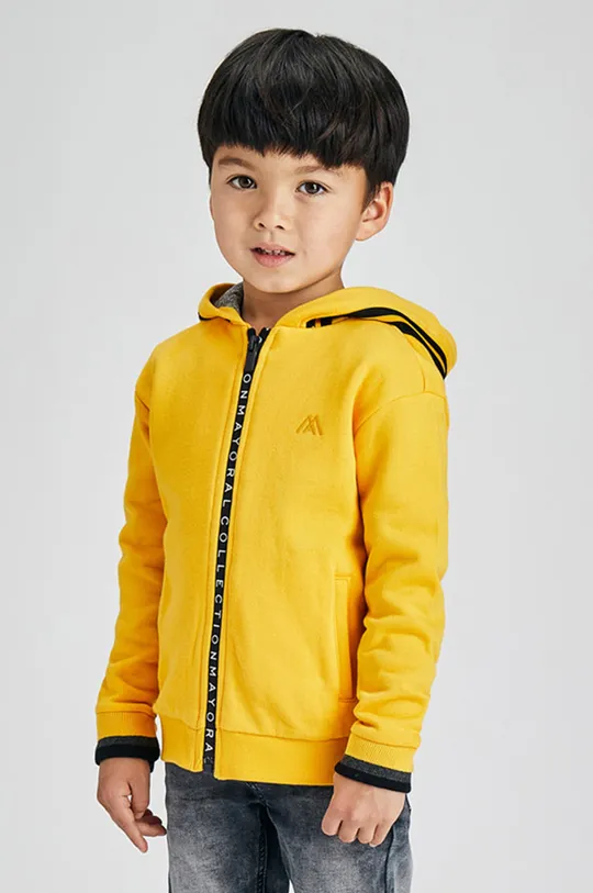 жёлтый Детская хлопковая кофта Mayoral Для мальчиков