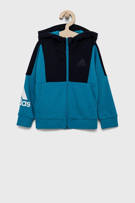 niebieski adidas Performance Bluza dziecięca H40258 Chłopięcy