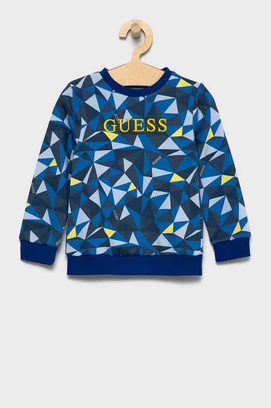 блакитний Дитяча бавовняна блузка Guess Для хлопчиків