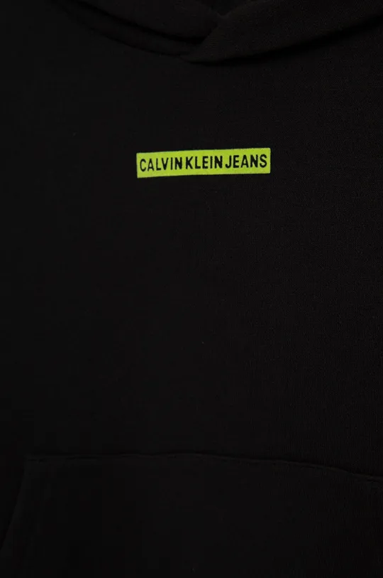 Detská mikina Calvin Klein Jeans čierna