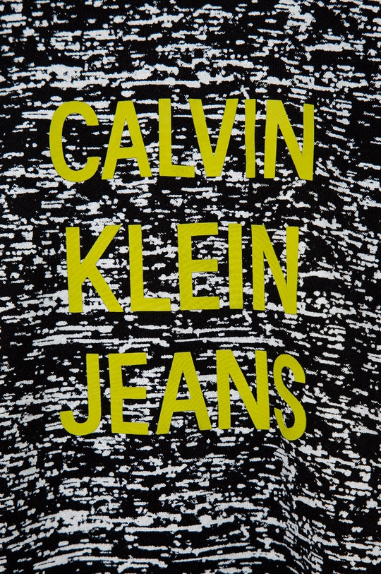 Дитяча бавовняна кофта Calvin Klein Jeans чорний