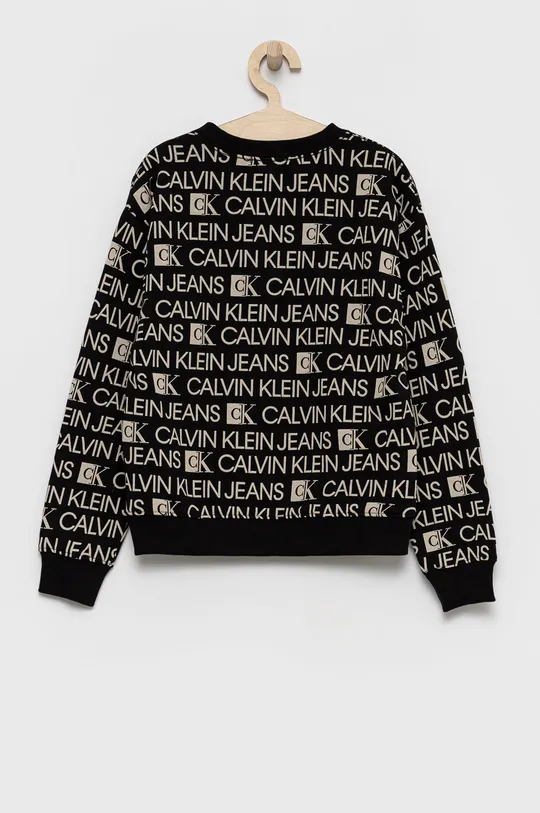 Детская хлопковая кофта Calvin Klein Jeans чёрный