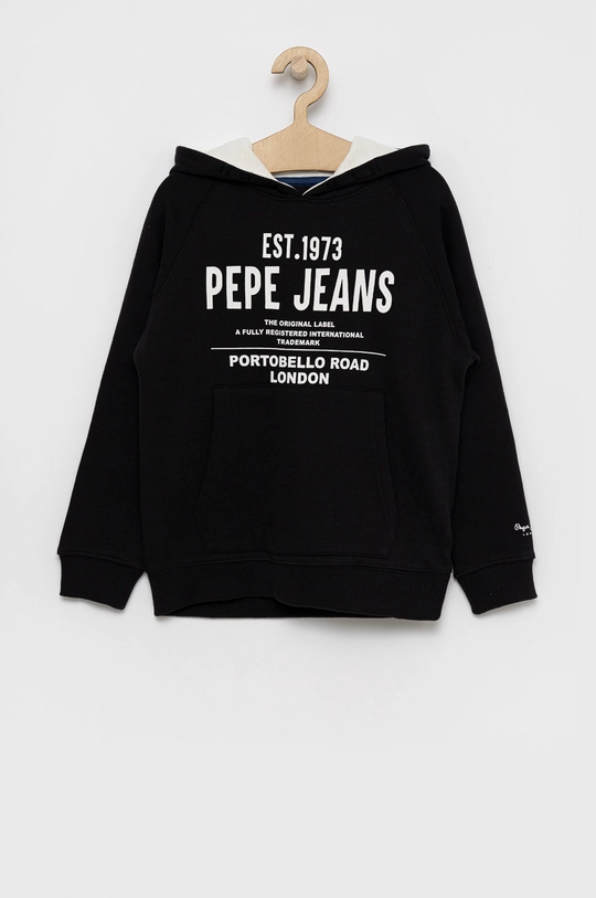 чёрный Детская хлопковая кофта Pepe Jeans Для мальчиков