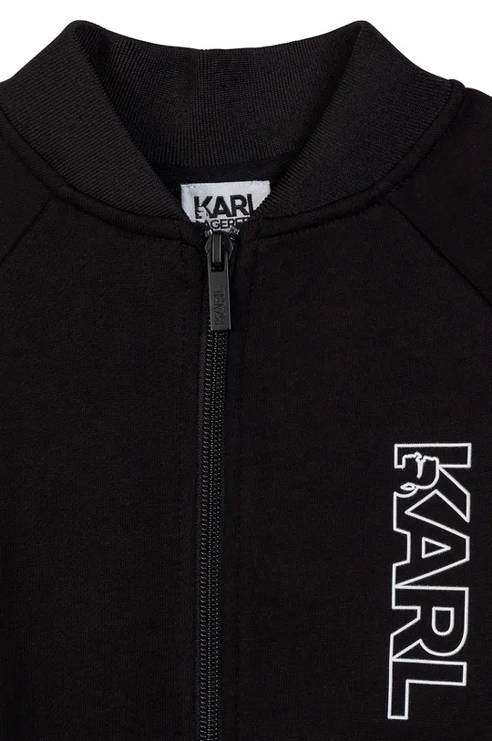 Karl Lagerfeld - Detská bavlnená mikina  Základná látka: 100% Bavlna Úprava : 3% Elastan, 97% Polyester