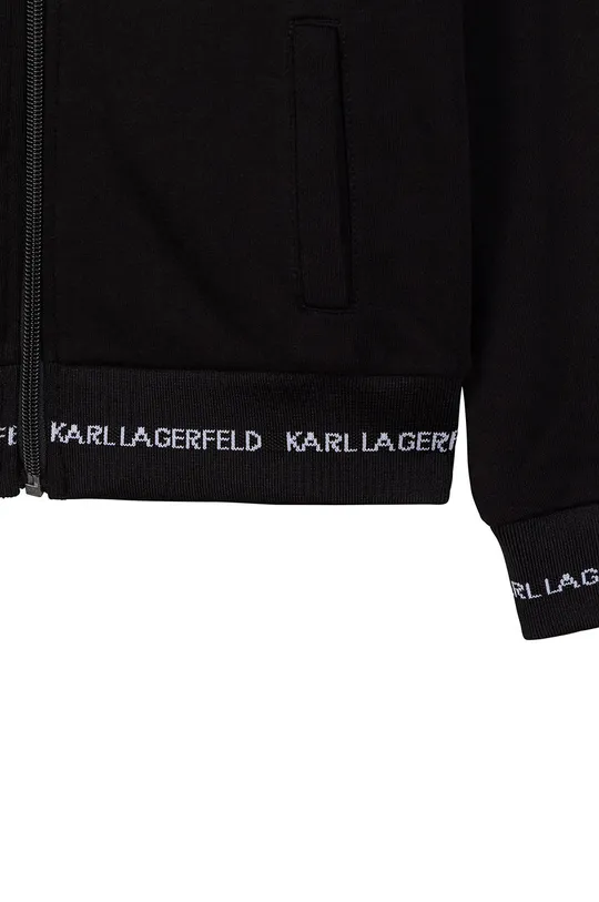 чёрный Karl Lagerfeld - Детская хлопковая кофта