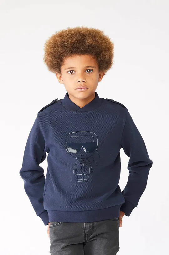 σκούρο μπλε Παιδική μπλούζα Karl Lagerfeld Για αγόρια