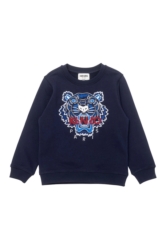 granatowy Kenzo Kids Bluza bawełniana dziecięca Chłopięcy