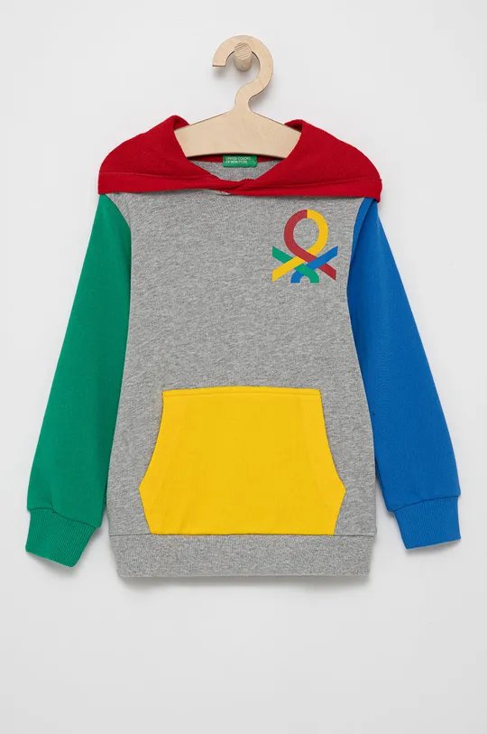 multicolor United Colors of Benetton Bluza bawełniana dziecięca Chłopięcy