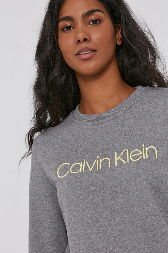 sivá Bavlnená mikina Calvin Klein Dámsky