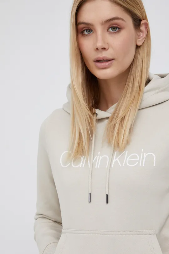beżowy Calvin Klein Bluza bawełniana