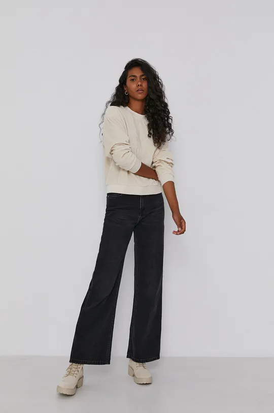 beżowy Calvin Klein Jeans Bluza J20J216237.4890 Damski