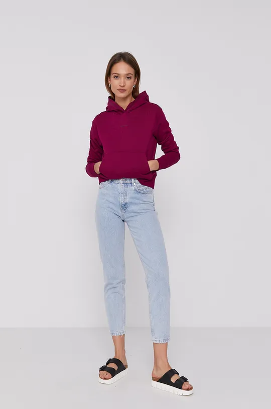 Mikina Calvin Klein Jeans fialová