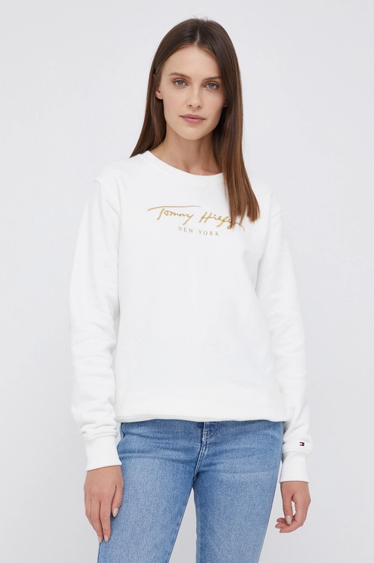 biały Tommy Hilfiger bluza Damski