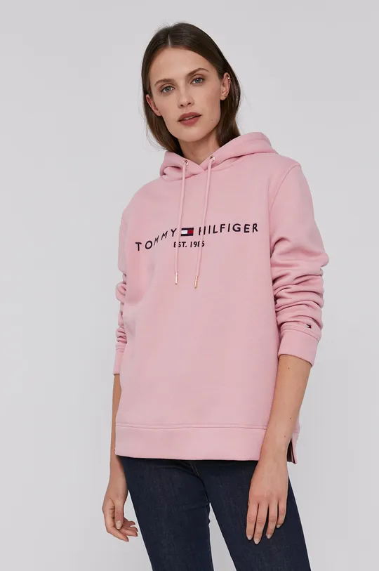 różowy Tommy Hilfiger Bluza Damski