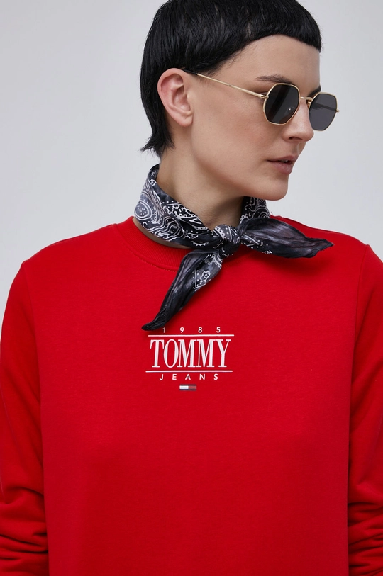 czerwony Tommy Jeans Bluza DW0DW11046.4890