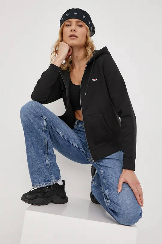 μαύρο Μπλούζα Tommy Jeans Γυναικεία