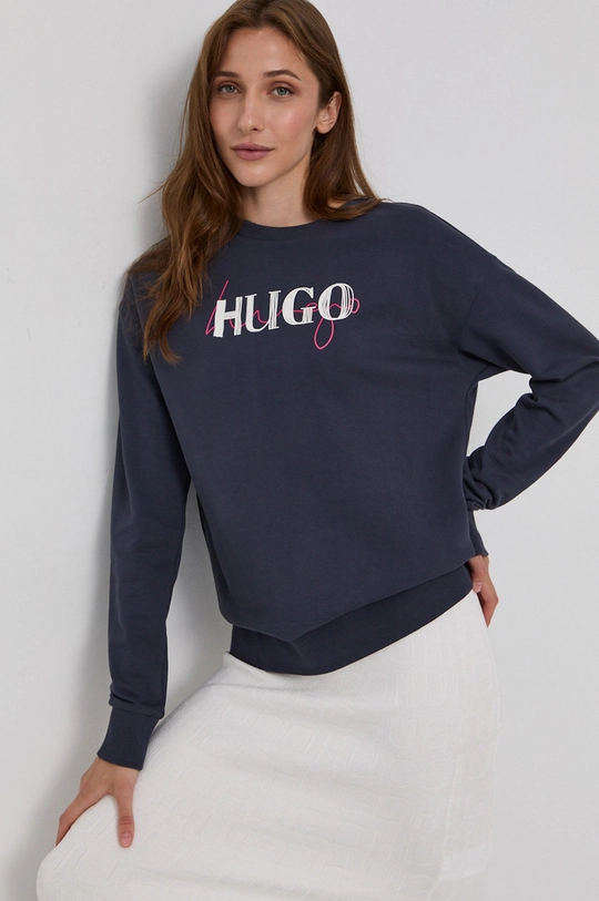 granatowy Hugo Bluza 50452815 Damski