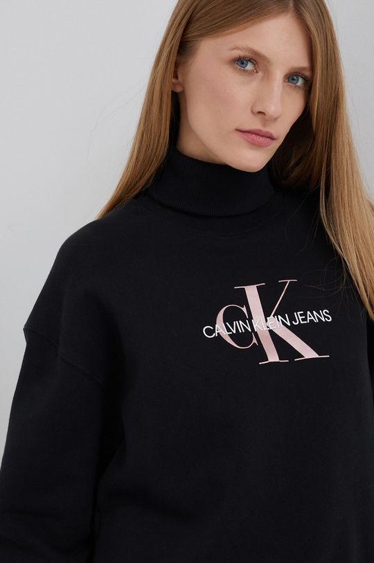 černá Bavlněná mikina Calvin Klein Jeans