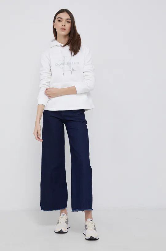 Calvin Klein Jeans Bluza J20J216951.4890 biały