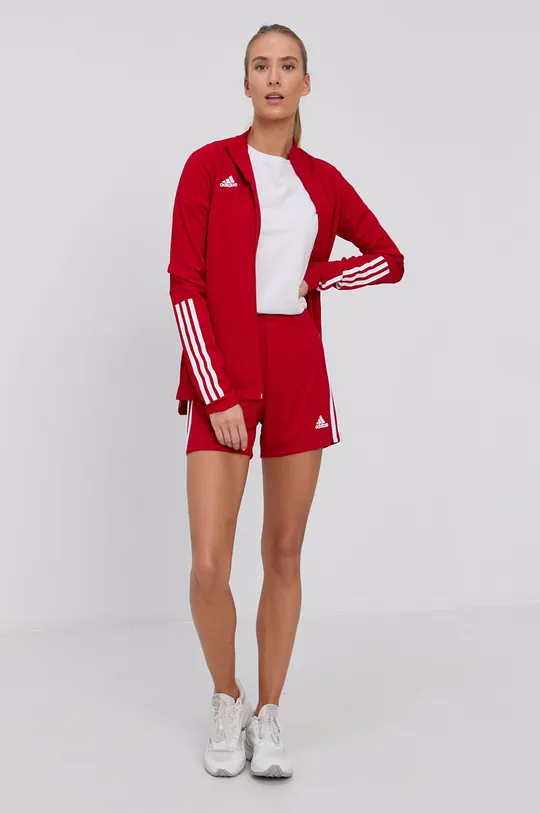 κόκκινο Μπλούζα adidas Performance Γυναικεία