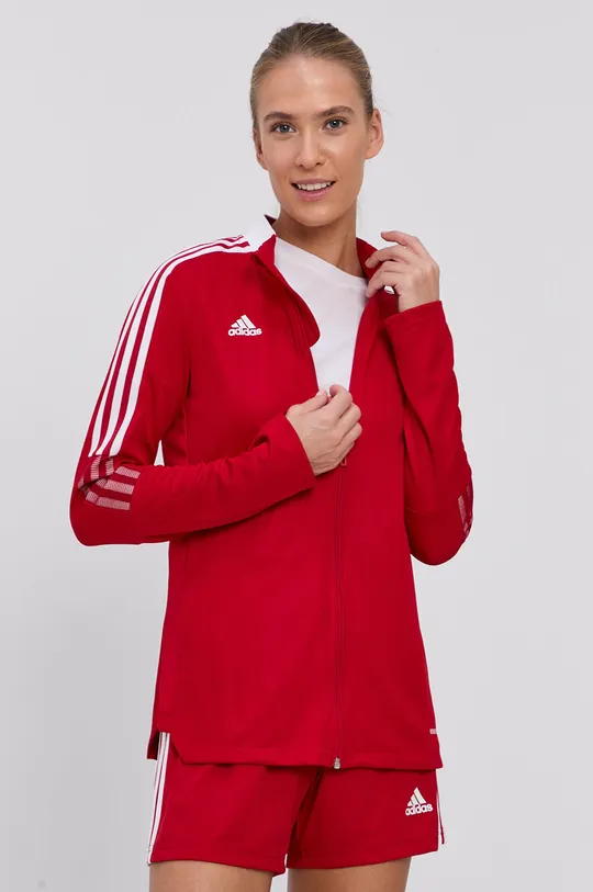 crvena Dukserica adidas Performance Ženski