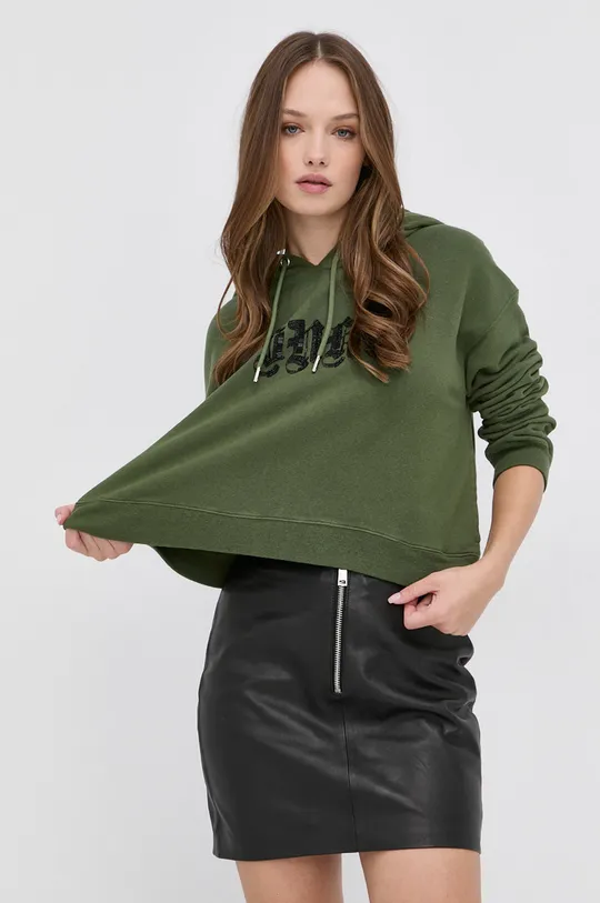 πράσινο Βαμβακερή μπλούζα Pinko Γυναικεία