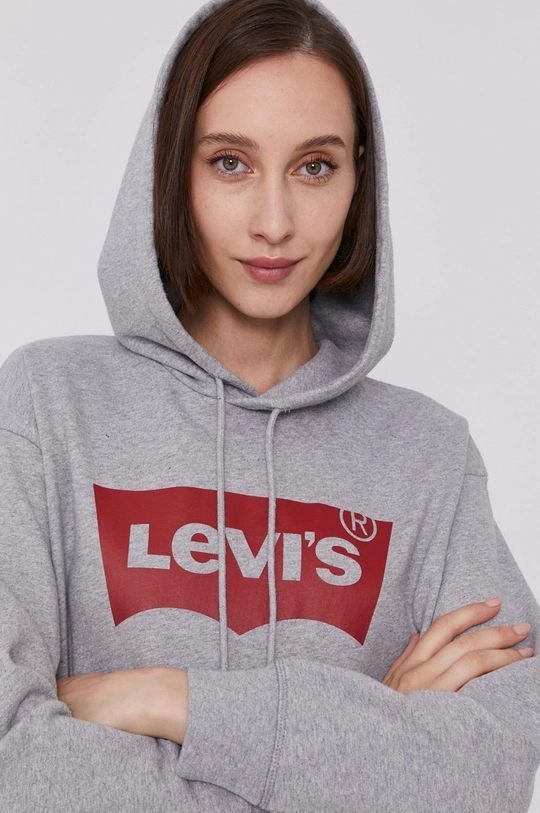 gray Levi's sweatshirt