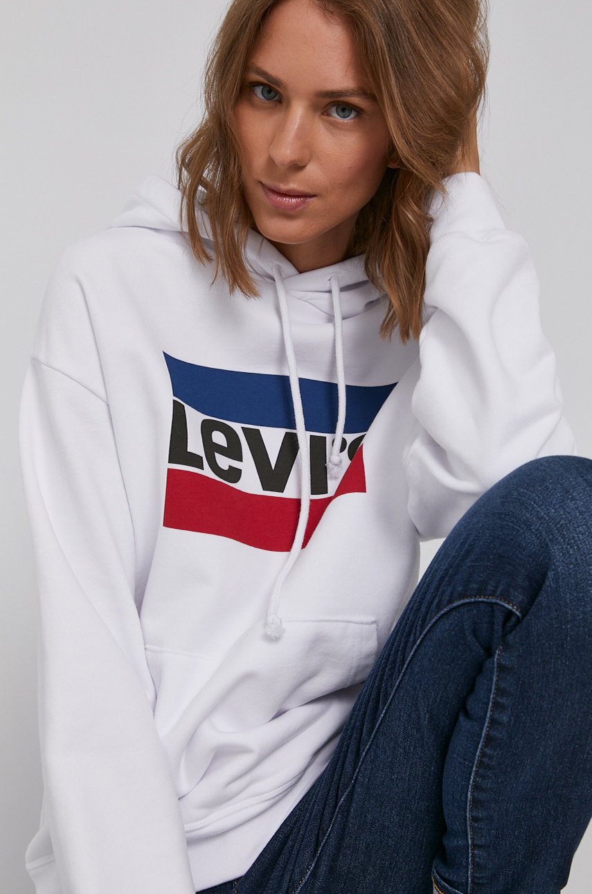 white Levi's cotton sweatshirt Women’s