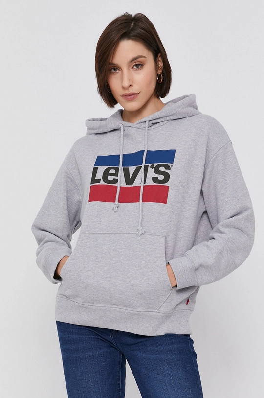 szary Levi's Bluza bawełniana Damski