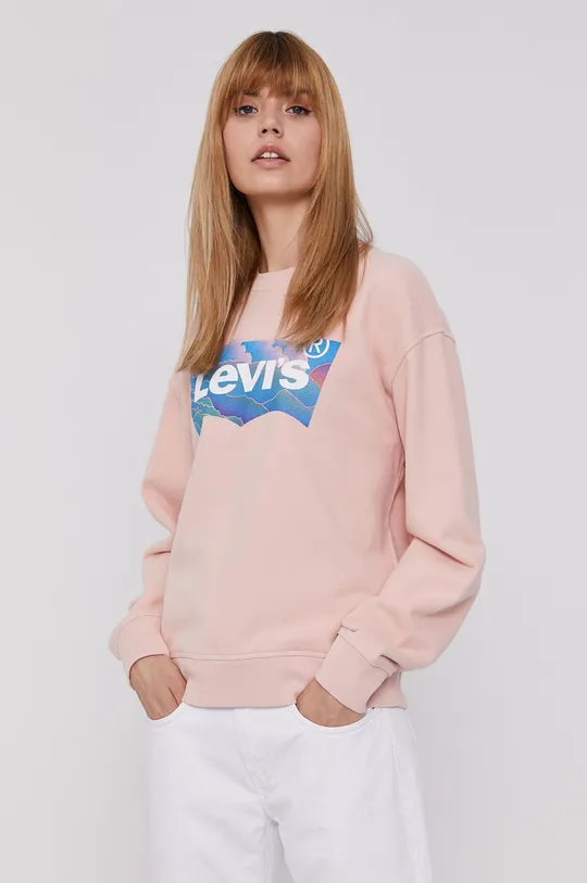 różowy Levi's Bluza bawełniana Damski