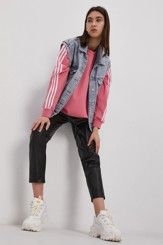 adidas Originals Bluza bawełniana H33542 różowy