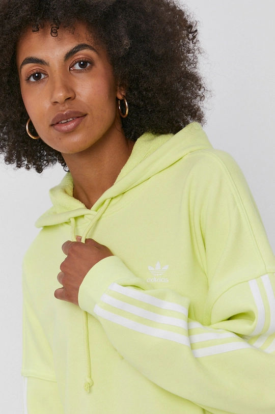 żółty adidas Originals Bluza bawełniana H37801