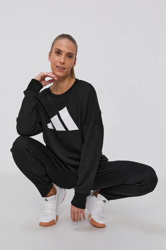 crna Dukserica adidas Performance Ženski